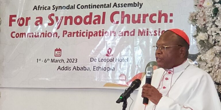 AFRICA SYNODAL CONTINENTAL ASSEMBLY: A SPEECH BY SECAM PRESIDENT FRIDOLIN CARDINAL AMBONGO IN ADDIS-ABABA, ETHIOPIA