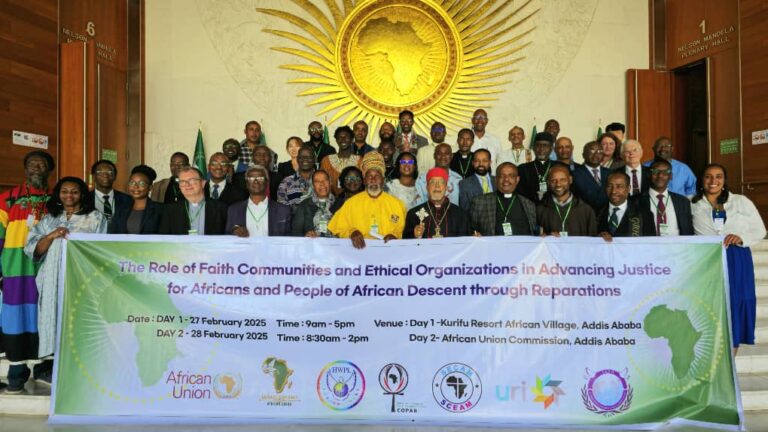 Faith and Ethical Communities Unite in Addis Ababa to Champion Reparative Justice for Africans and People of African Descent
