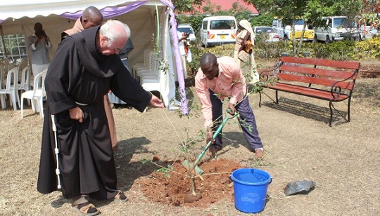 franciscans in kenya recognize fr borg for tree planting